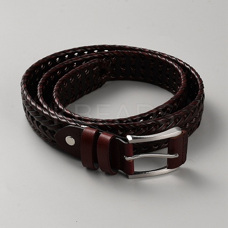 Braided Imitation Leather Chain Belts AJEW-WH20020-053A-1