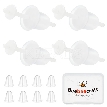 6 Pairs Hypoallergenic Bioceramics Zirconia Ceramic Earring Settings FIND-BBC0003-67-1