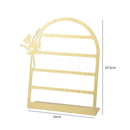 56 Holes Foldable Metal Earring Rack PW-WG26306-01-1