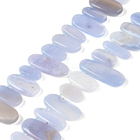 Natural Blue Lace Agate Beads Strands G-H006-B01-01-1