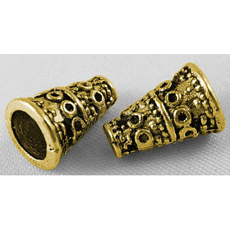 Tibetan Style Bead Caps LS-X-GLF0806Y-1