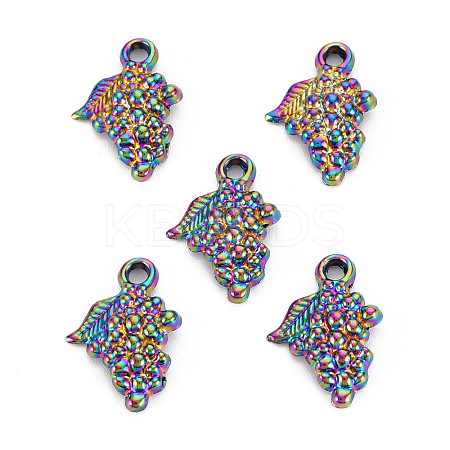 Autumn Theme Rainbow Color Alloy Pendants PALLOY-S180-259-NR-1