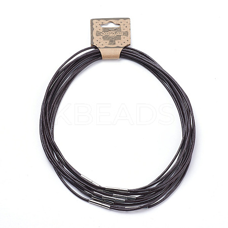 Cowhide Leather Cord Necklace Making MAK-G003-04A-1