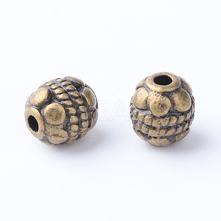 Tibetan Style Alloy Spacer Beads Y-TIBE-Q063-43AB-NR-1