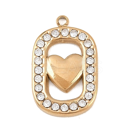 304 Stainless Steel Pendants STAS-H249-07G-1