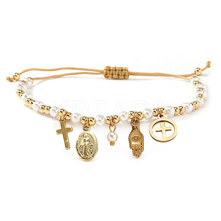 304 Stainless Steel Charm Bracelets BA2405-7-1