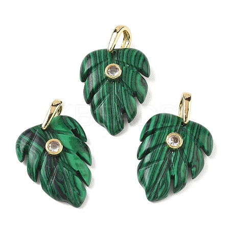 Synthetic Malachite Pendants GG-CBA105B-01B-G-1