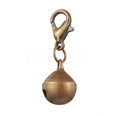 Brass Bell Pendant Decoration HJEW-JM02225-1