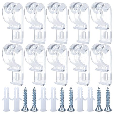 2 Sets Curtain Clear P Clips Hook IFIN-GF0001-24-1