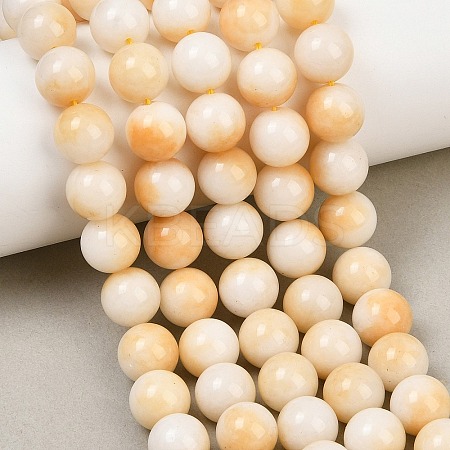 Dyed Natural White Jade Beads Strands GG-CBAD029-A01-10mm-1