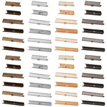 72Pcs 12 Style Iron Ribbon Ends IFIN-PH0001-87-1