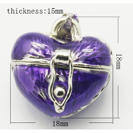 Brass Prayer Box Pendants KK-J269-A02-1