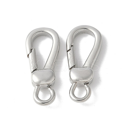Brass Keychain Clasps KK-F893-15P-1