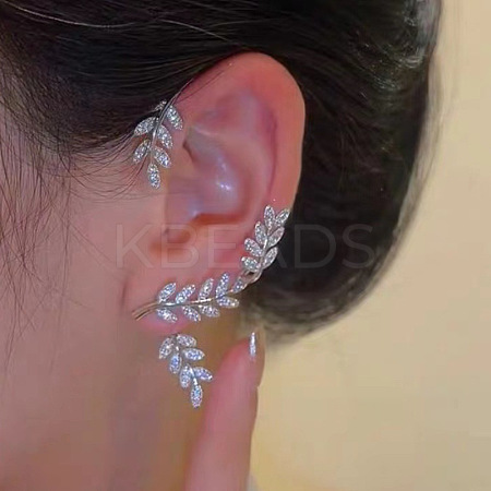 Alloy Rhinestone Cuff Earrings FS-WGFB378-14-1