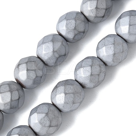 Electroplated Synthetic Non-magnetic Hematite Beads Strands G-S382-01D-1