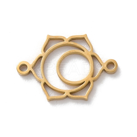 304 Stainless Steel Hollow Chakra Links STAS-S149-05C-1