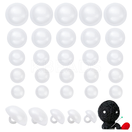 200Pcs 5 Styles Plastic Doll Eyes Washers FIND-PH0021-74-1