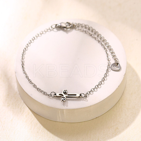 304 Stainless Steel Link Bracelets WG91709-06-1