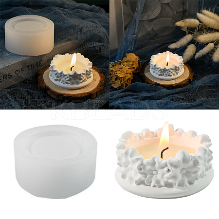 Flower DIY Candle Holder Silicone Molds PW-WG9D31E-01-1