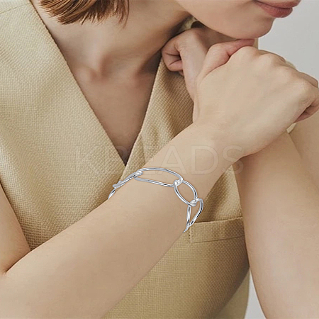 1Pc ElectrophoresisIron Cuff Bangles for Women BJEW-LP0002-27P-1