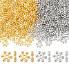 400Pcs 2 Colors Zinc Alloy Spacer Beads FIND-SP0002-18-1