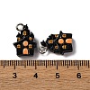 Halloween Theme Opaque Resin Pendants RESI-D075-02B-3