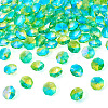 90Pcs Electroplated Glass Connector Charms EGLA-TA0002-90B-3