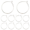 10Pcs Brass Hoop Earrings KK-YW0003-68S-1