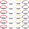 24Pcs 4 Colors Adjustable Waxed Nylon Thread Braided Beads Bracelets BJEW-GF0001-33-6