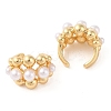 Rack Plating Brass Cuff Earring for Women EJEW-G394-39G-2