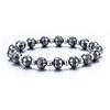 Non-magnetic Synthetic Hematite Beaded Stretch Bracelets BJEW-H584-04-1