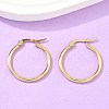 Ion Plating(IP) 304 Stainless Steel Hoop Earrings LS-EJEW-N0016-11G-C-2