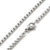 Alloy Snake Pandant Necklace with Stainless Steel Box Chains NJEW-K245-009-2