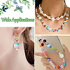 17Pcs 17 Colors Hand Painted Acrylic with Enamel Beads MACR-CJ0002-30-7