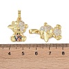 Brass Micro Pave Cubic Zirconia Pendants KK-P266-09G-3