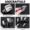 20Pcs 201 Stainless Steel with Iron Adjustable Worm Gear Hose Clamps STAS-UN0060-93A-4