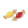 304 Stainless Steel Enamel Pendants STAS-P396-23G-M-2