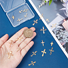 20Pcs 10 Style PVD Vacuum Plating 304 Stainless Steel Pendants STAS-UN0042-24-4