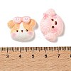 Opaque Resin Cabochons RESI-G121-02-3