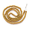 Electroplated Synthetic Non-magnetic Hematite Beads Strands G-T139-61B-2