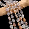 Natural Purple Phantom Quartz Purple Lodolite Quartz Beads Strands G-C116-A184-02-1