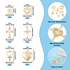 6Pcs 6 Styles Brass Micro Pave Cubic Zirconia Pendants KK-TA0002-36-3