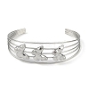 Non-Tarnish 304 Stainless Steel Hollow Open Cuff Bangles BJEW-Q348-03P-10-2