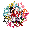26Pcs 13 Colors Zinc Alloy Swivel Lobster Claw Clasps PALLOY-CJ0001-131-4