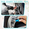 16Pcs 4 Colors Resin Flower & Aluminium Alloy Tire Valve Stem Caps HJEW-NB00308-4
