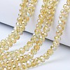 Electroplate Glass Beads Strands EGLA-A034-T10mm-B18-1