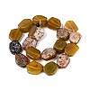 Dyed Natural Agate Beads Strands G-Q606-23E-06-2