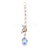 Alloy Rhinestones & Glass Charm Suncatchers HJEW-E013-01G-I-1