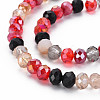 Electroplate Glass Beads Strands EGLA-S194-18D-3
