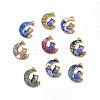Alloy Printed Pendants PALLOY-D581-04-1